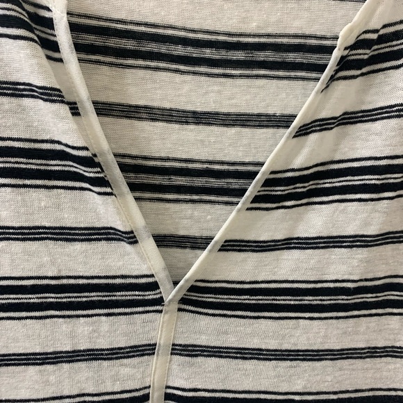 Sanctuary Lagenlook Linen Knit Tunic Top Stripes Layered Women’s Medium - Picture 6 of 12